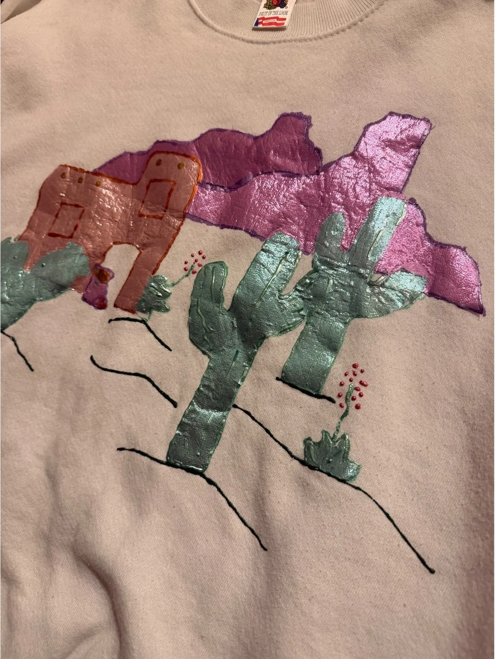 VINTAGE 90s Deadstock Fruit of the Loom Southwest Crewneck XL